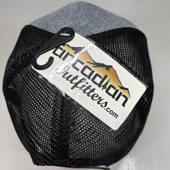 Arcadian Outfitters No Vacancy Oregon Hat Trucker Snapback Gray Black NWT - Picture 6 of 9